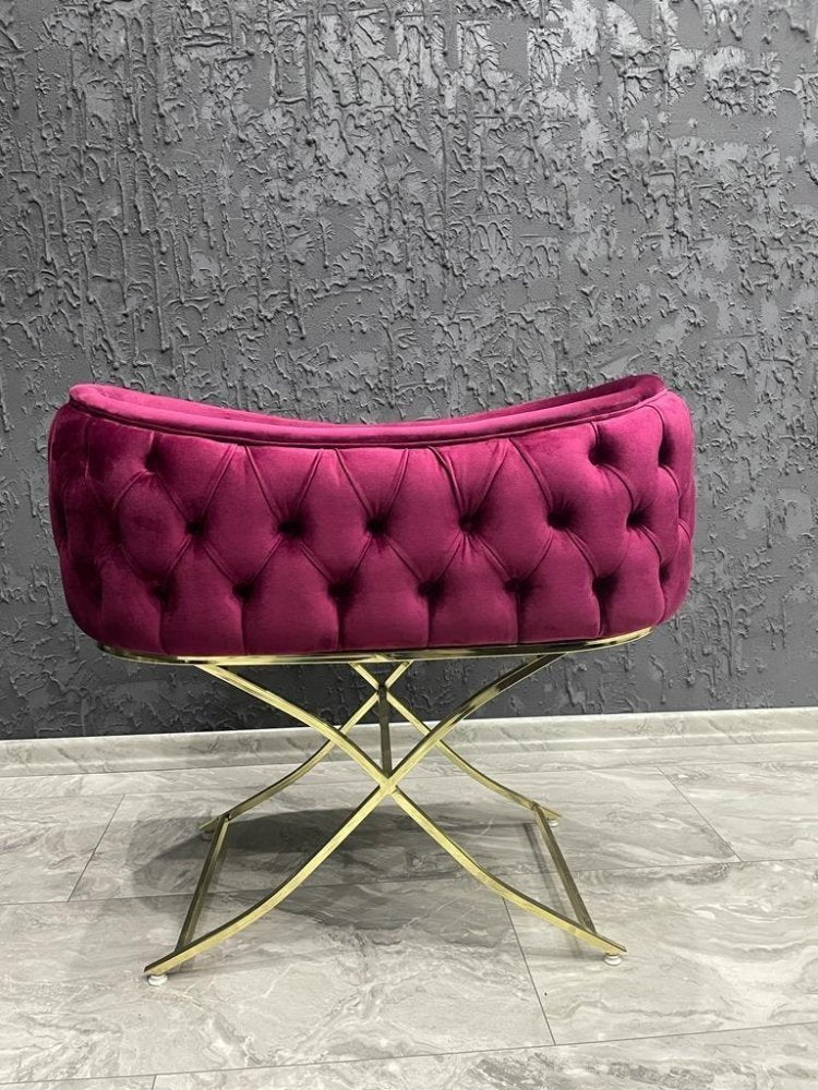 Baby Cradle and Round Puff Velvet Tufted Bassinet - myhomestore.com.pk