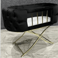 Baby Velvet Tufted Bassinet - myhomestore.com.pk