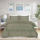 Baratta Comforter Set (Light Olive with Dark green Bratta Stitch) - myhomestore.com.pk