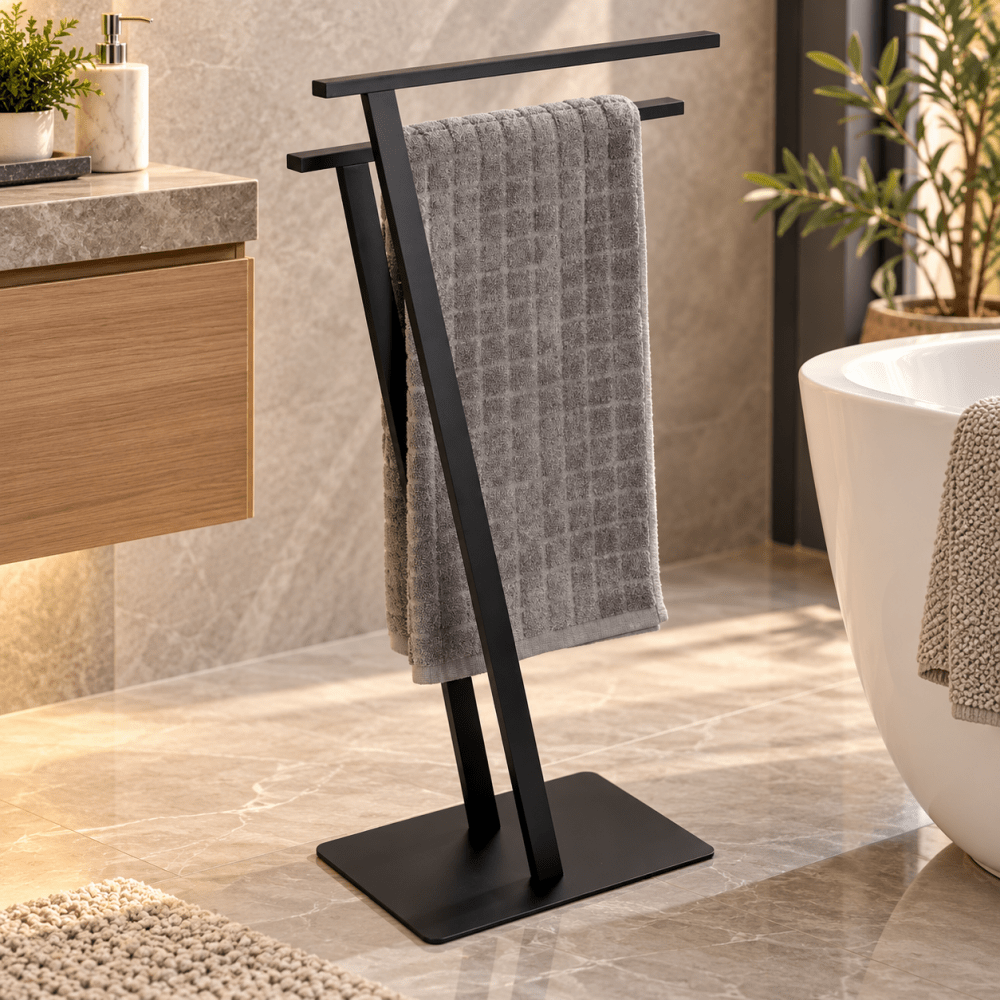 Bathroom Towel Stand Towel Rack - myhomestore.com.pk