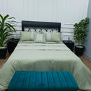 Jacquard Duvet Set green
