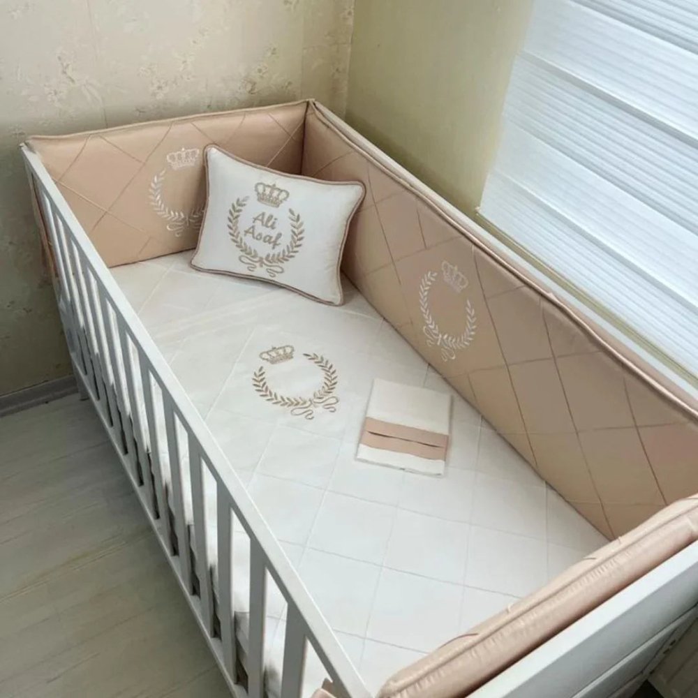 Beige Baby cot set - myhomestore.com.pk