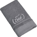 Best Dad Cotton Bath Towel Embroidered - myhomestore.com.pk