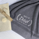 Best Dad Cotton Bath Towel Embroidered - myhomestore.com.pk