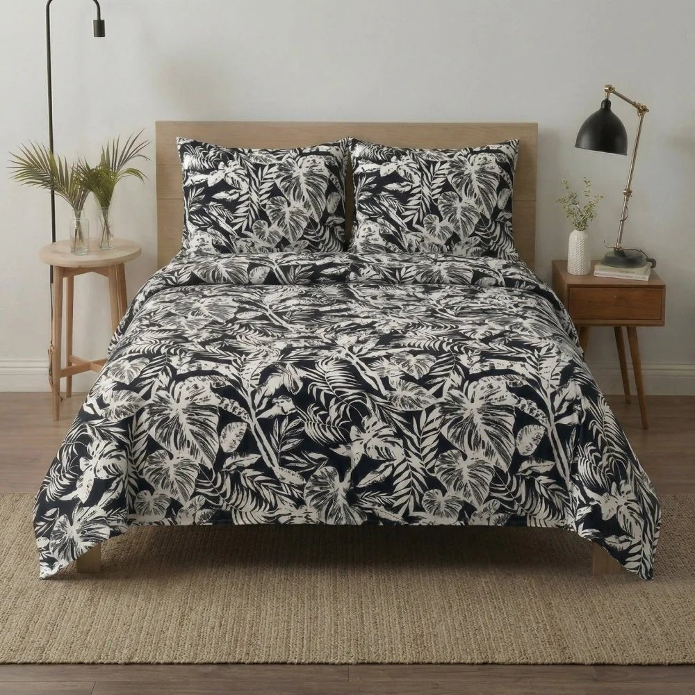 Black & White Print Duvet – King Size - myhomestore.com.pk