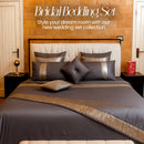 Luxury Sequence Bridal Bedding Duvet Grey Color