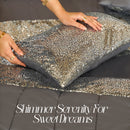 Luxury Sequence Bridal Bedding Duvet Grey Color