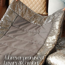 Luxury Sequence Bridal Bedding Duvet Grey Color