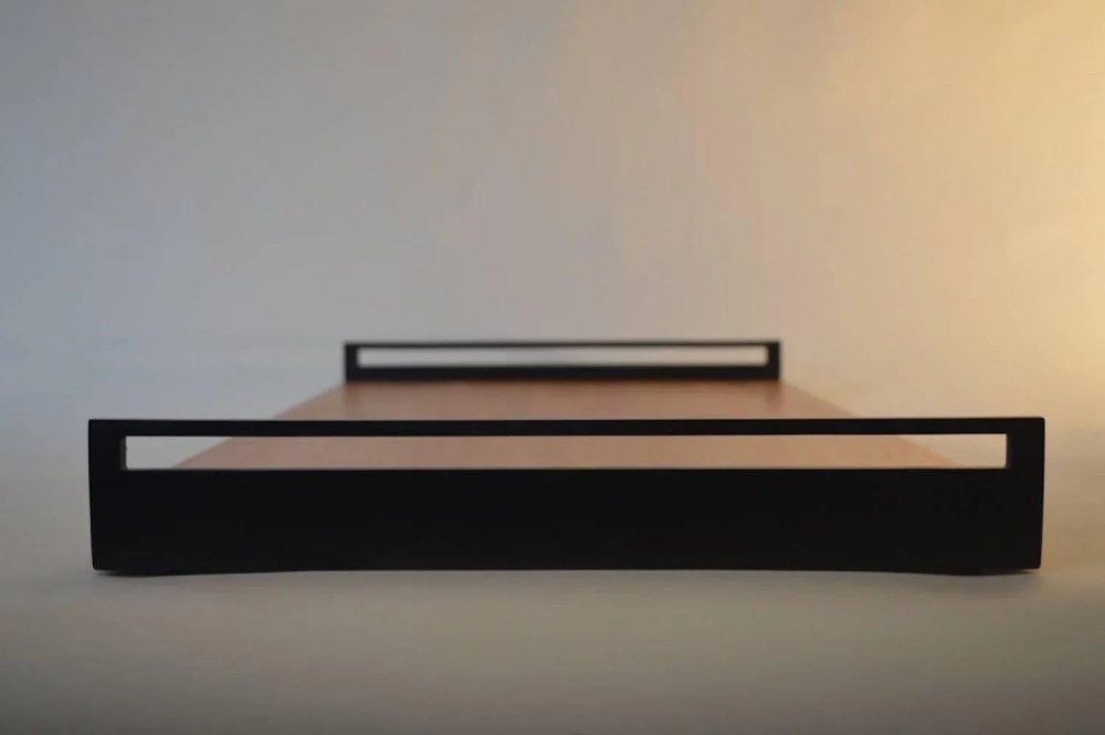 Blackened Metal and MDF Sheet Service Tray - myhomestore.com.pk