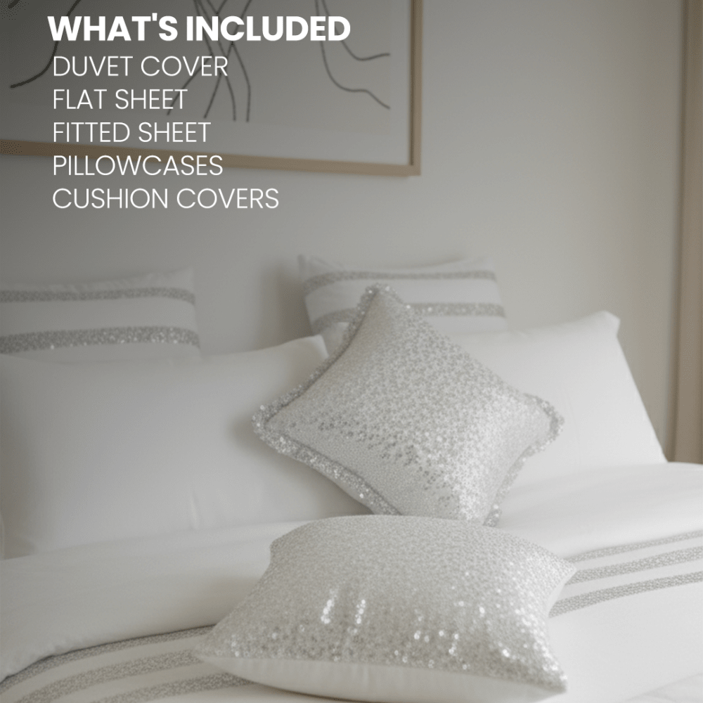 Bridal Bedding Duvet Cover Bardot Oyster - myhomestore.com.pk