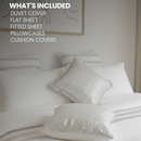 Bridal Bedding Duvet Cover Bardot Oyster - myhomestore.com.pk