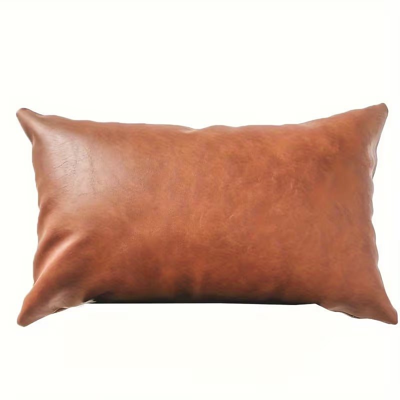 Brown Leather Cushion cover - myhomestore.com.pk