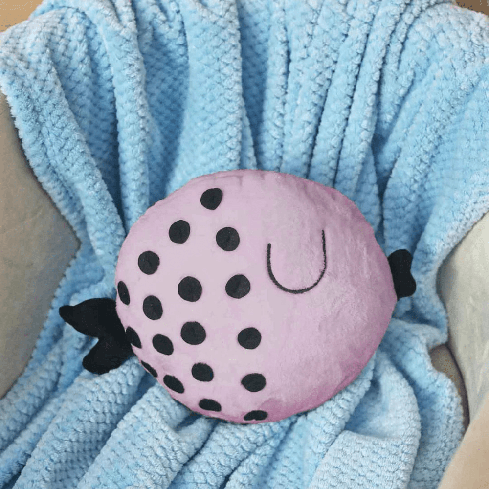 Bubba Fish Baby Cushion Lilac - myhomestore.com.pk