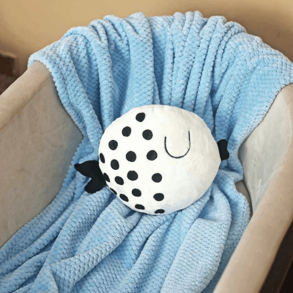 Bubba Fish Baby Cushion White - myhomestore.com.pk