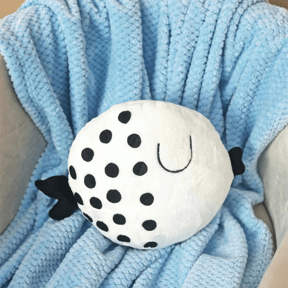 Bubba Fish Baby Cushion White - myhomestore.com.pk