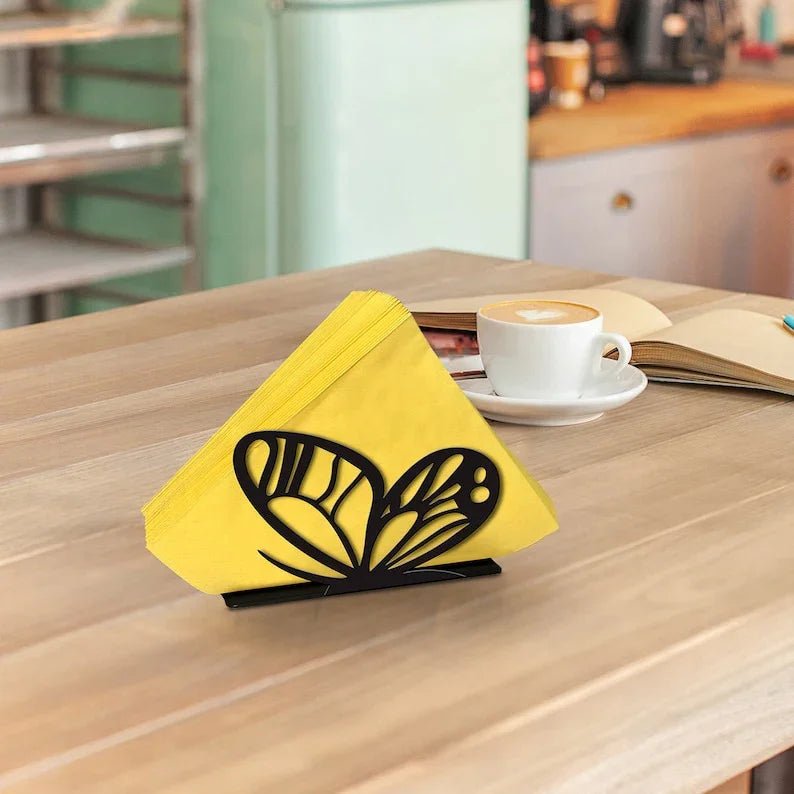 Butterfly Design Napkin Holder, Decorative Napkin Holder, Decor for Table - myhomestore.com.pk