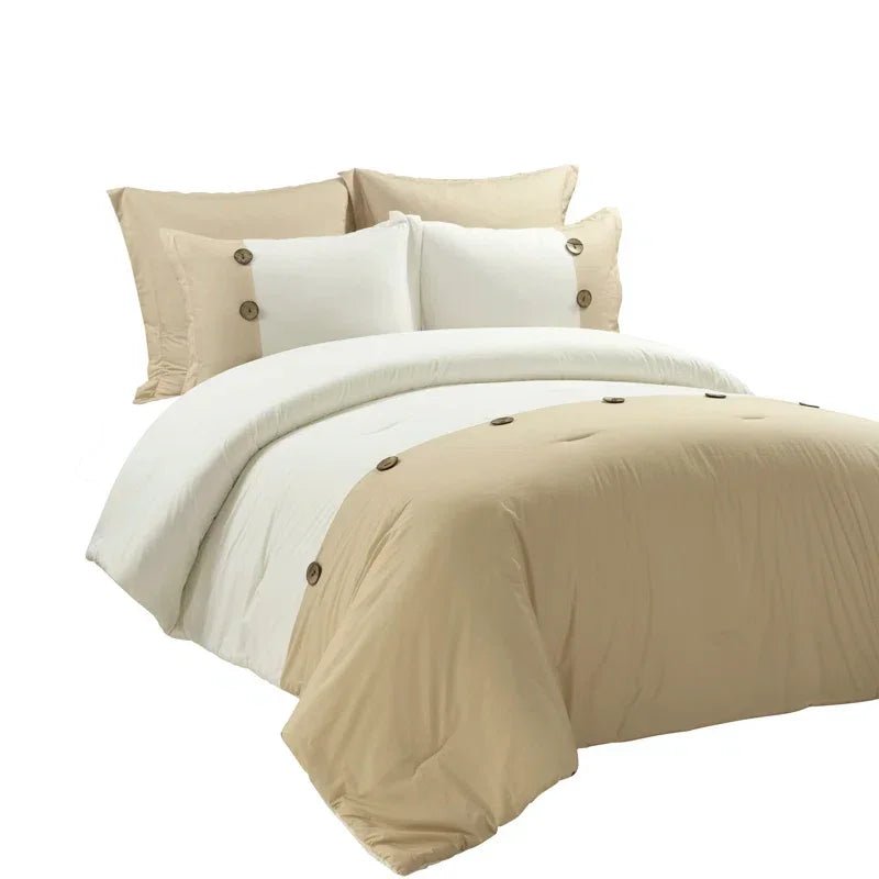 Button Style Duvet Set - myhomestore.com.pk