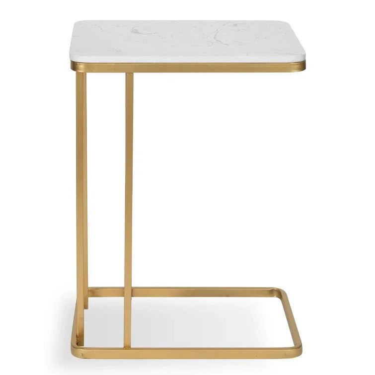 C Shape Golden End Table - myhomestore.com.pk