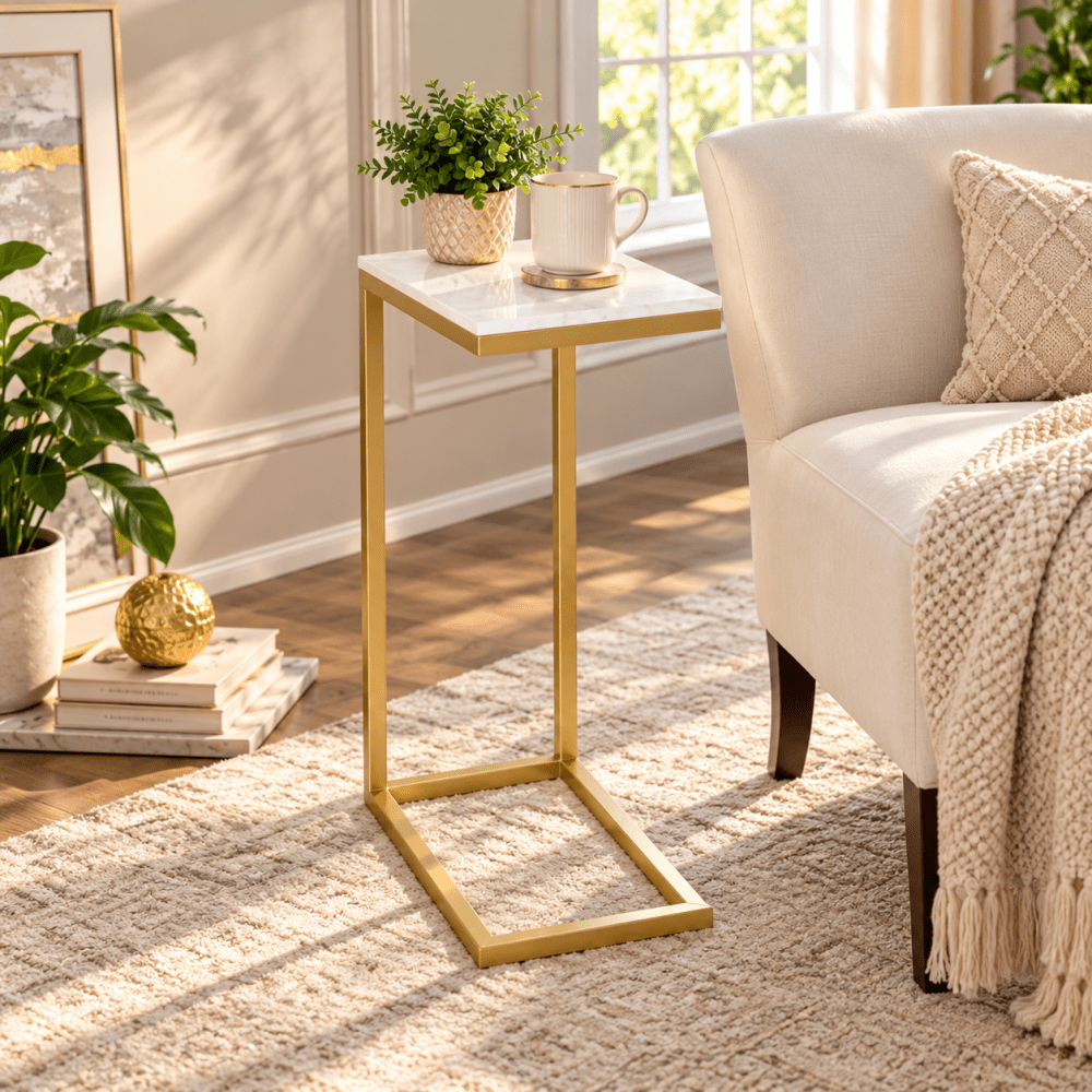 C Table Top Gold - myhomestore.com.pk