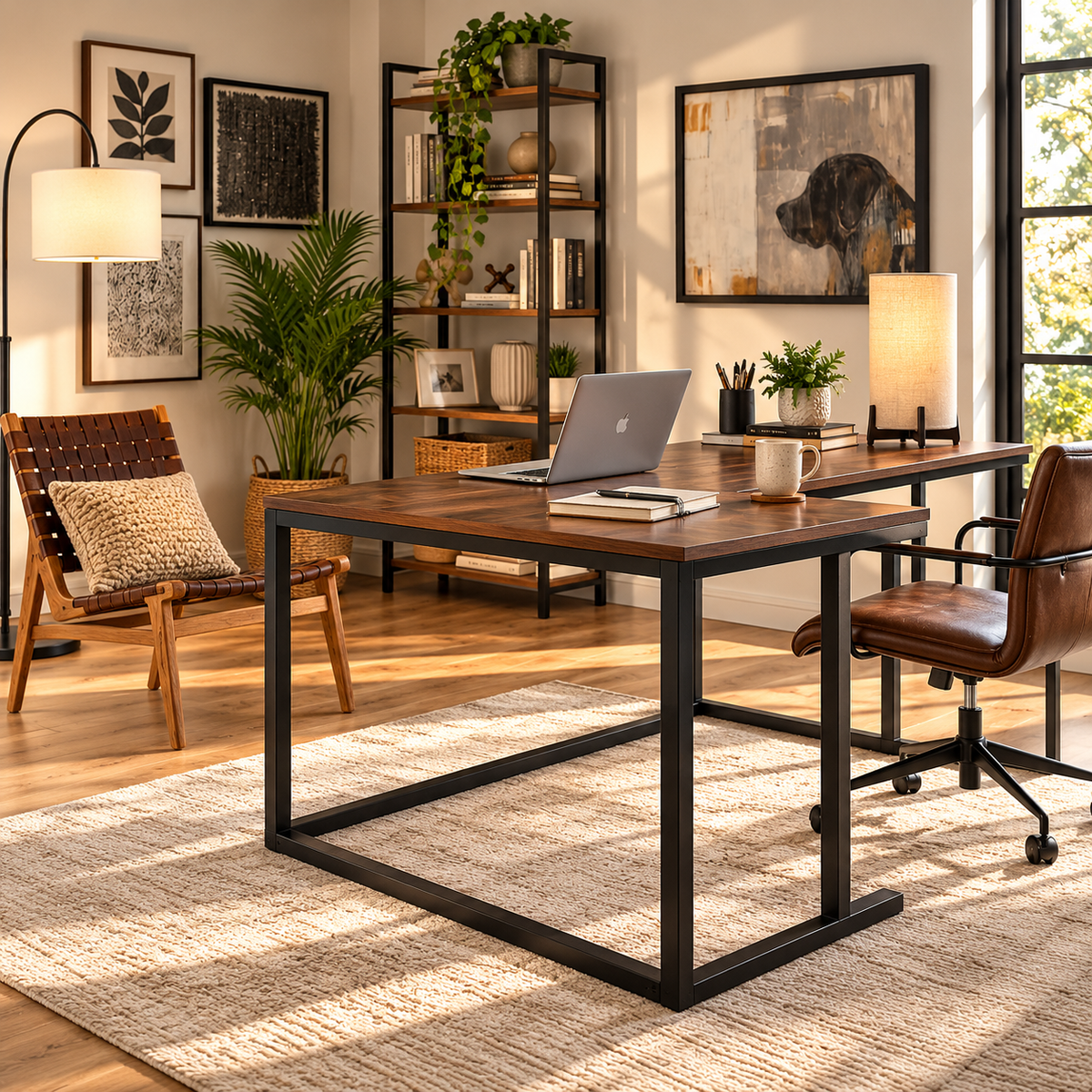Pilsen Graphite Office Table
