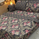 Classic Floral Printed Bedspread Set – 7 Pcs - myhomestore.com.pk
