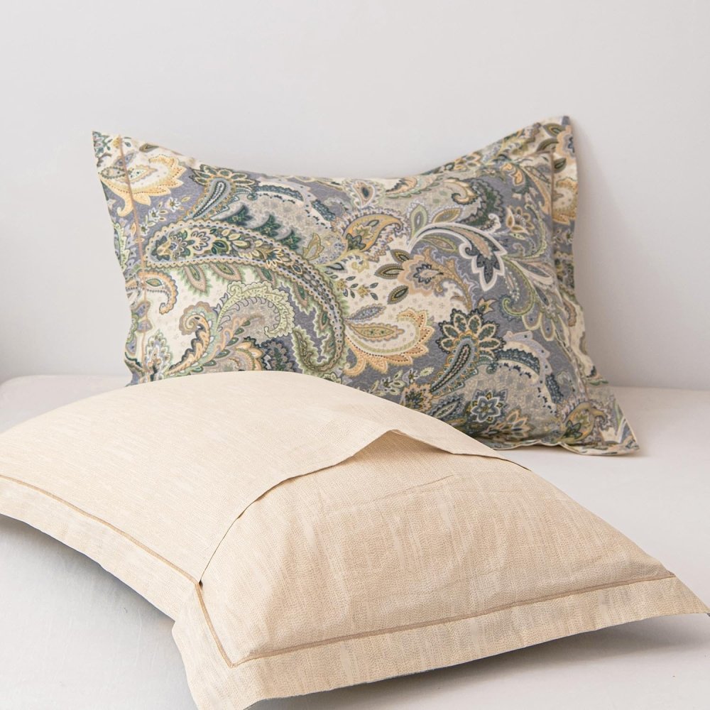 Classic Multicolor Paisley Printed Duvet Set - myhomestore.com.pk