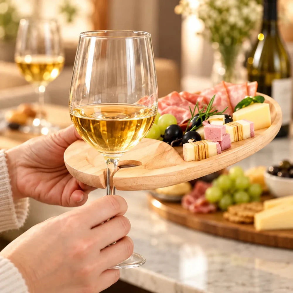 Cocktail Appetizer Plates with Glass Holder - myhomestore.com.pk