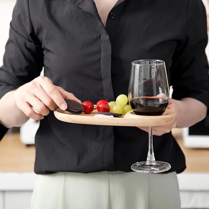 Cocktail Appetizer Plates with Glass Holder - myhomestore.com.pk