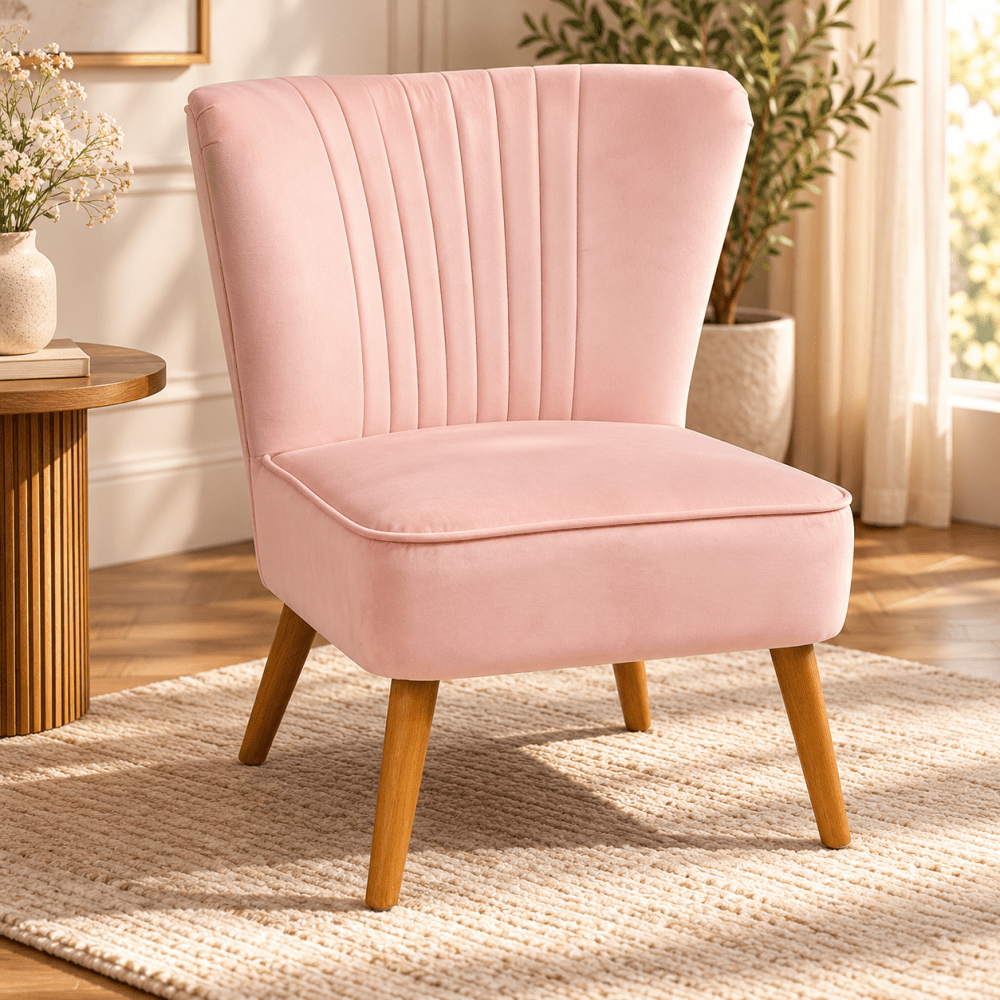 Cocktail Velvet Chair - myhomestore.com.pk