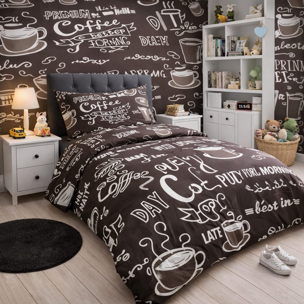 Coffee Lover’s Dream Kid Bed - Sheet - myhomestore.com.pk