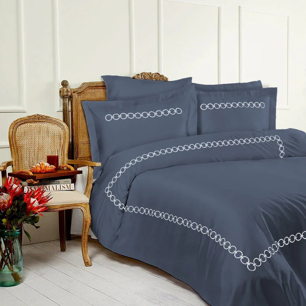 Colorfull Sumerians Embroidery Duvet Set - myhomestore.com.pk