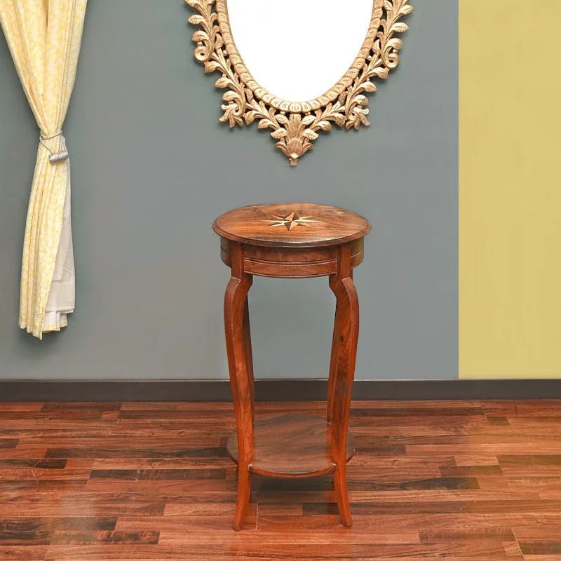 Compass Table (Shisham) - myhomestore.com.pk