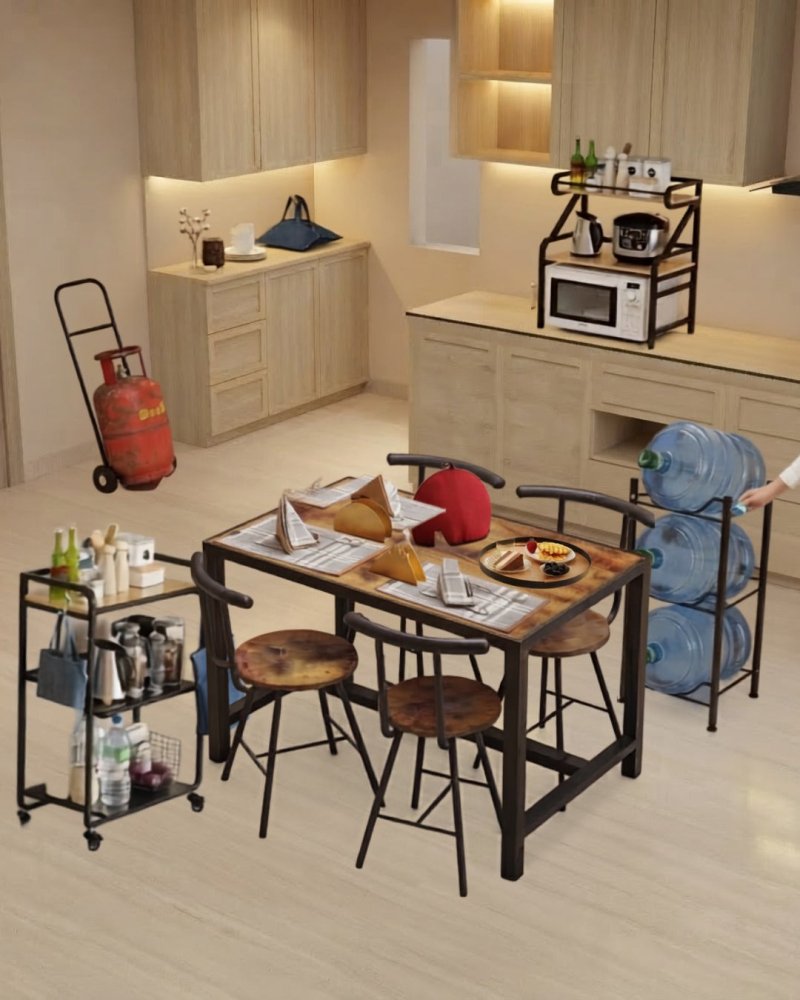 Complete Modern Kitchen Setup – Dining, Storage & Kitchen Accessories Package - myhomestore.com.pk