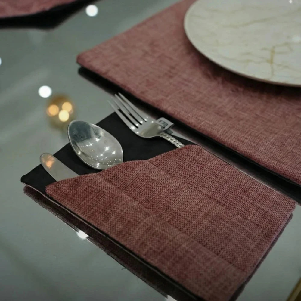 Composed in Light and Texture Table Mat Set - myhomestore.com.pk