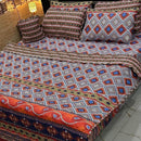 Contemporary Printed Bedspread Set – 7 Piece Bedding - myhomestore.com.pk