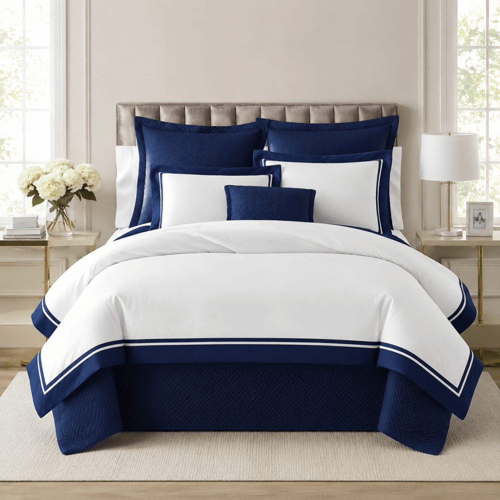 Contrasting Border Duvet Set - myhomestore.com.pk