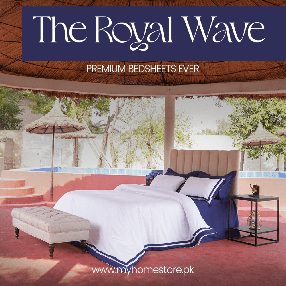 Contrasting Border Duvet Set - myhomestore.com.pk