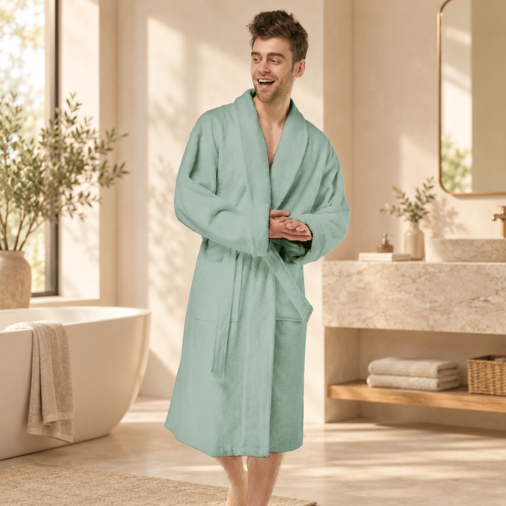 Cotton Bath Robe - myhomestore.com.pk