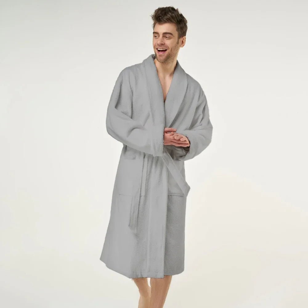 Cotton Bath Robe - myhomestore.com.pk