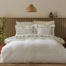 Cotton satin Bamboo Embroidery Duvet Set - myhomestore.com.pk