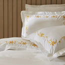 Cotton satin Bamboo Embroidery Duvet Set - myhomestore.com.pk