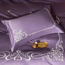 Cotton satin Embroidery duvet set - myhomestore.com.pk