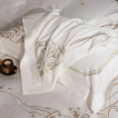 Cotton satin Embroidery duvet set - myhomestore.com.pk