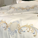 Cotton Satin Embroidery Duvet Set - myhomestore.com.pk