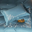 Cotton satin Embroidery duvet set - myhomestore.com.pk