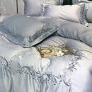 Cotton Satin Embroidery Duvet Set - myhomestore.com.pk