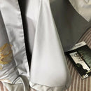 Cotton Satin Flower Embroidery Duvet Set - myhomestore.com.pk