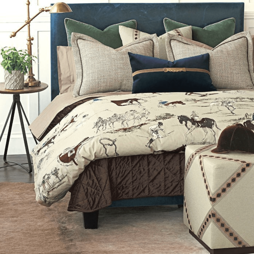 Countryside Equestrian Duvet Set – Stylish Horse Print Bedding - myhomestore.com.pk