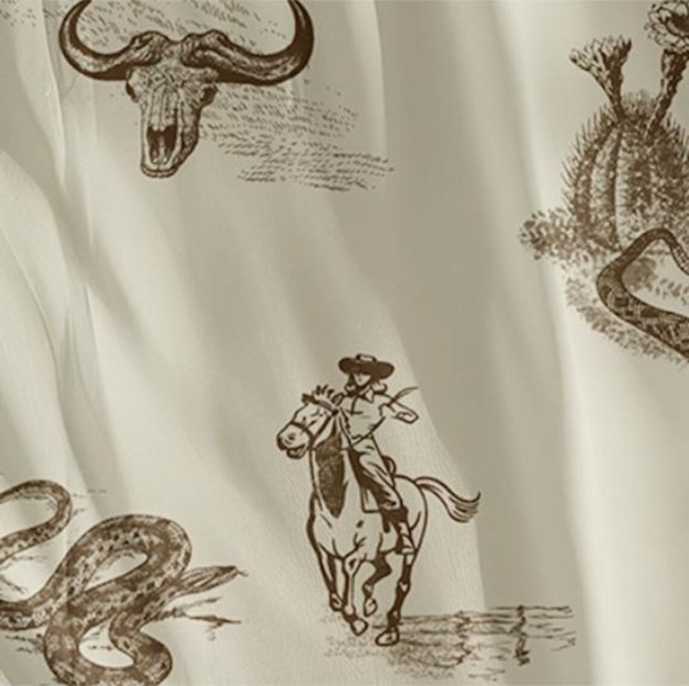 Cowboy Scene Printed Duvet Set – Western Style Printed Bedding - myhomestore.com.pk