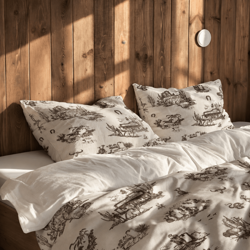 Cowboy Scene Printed Duvet Set – Western Style Printed Bedding - myhomestore.com.pk
